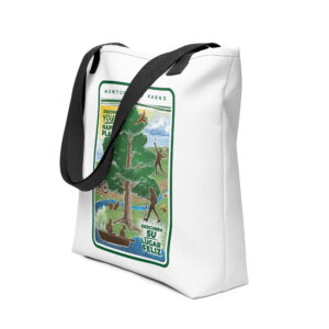 Montgomery Parks' Discover Your Happy Place Tote bag