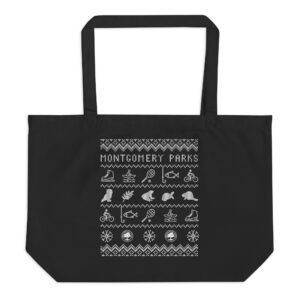 Montgomery Parks Winter Print - Large organic tote bag