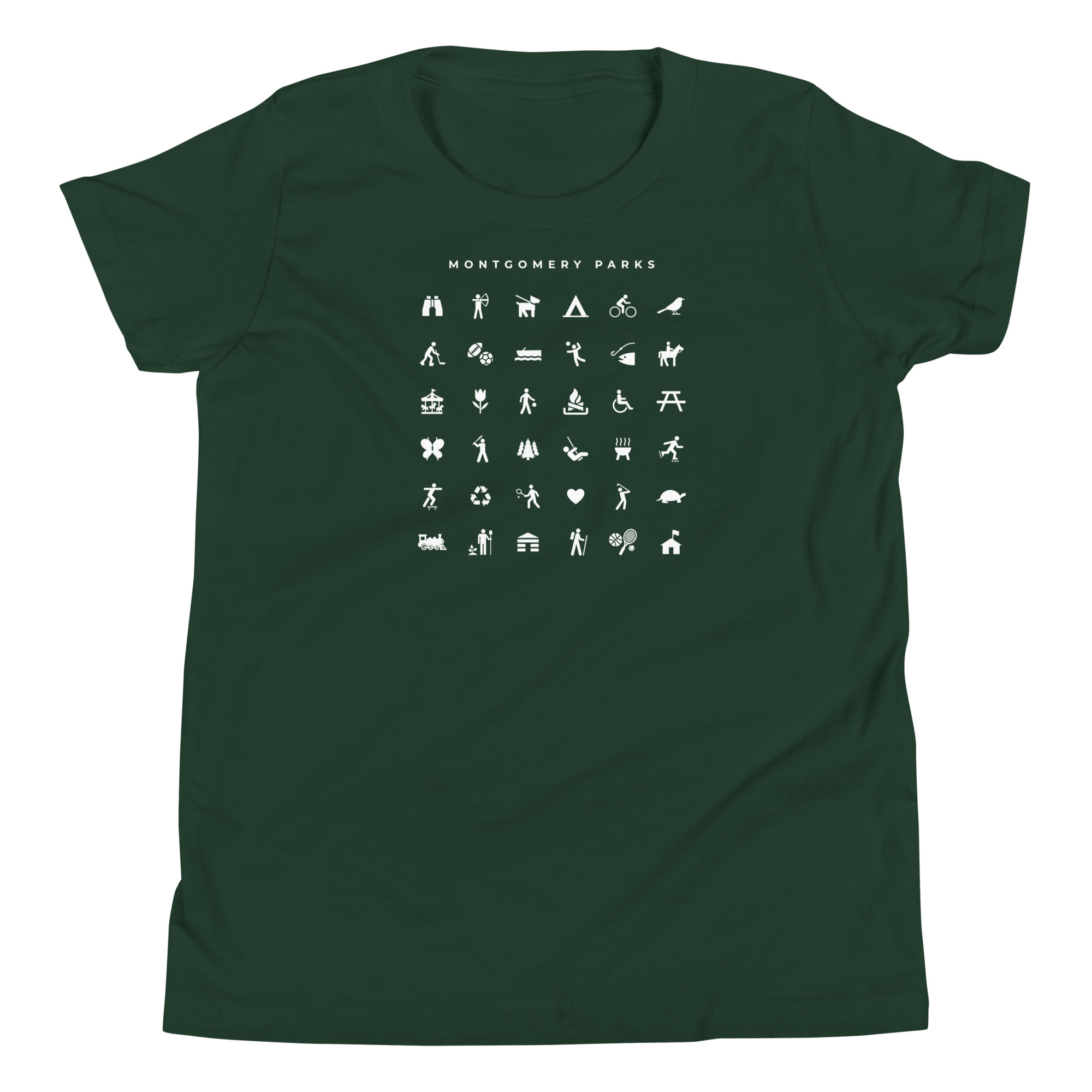 Montgomery Parks' 2026 Icons - Youth Short Sleeve T-Shirt