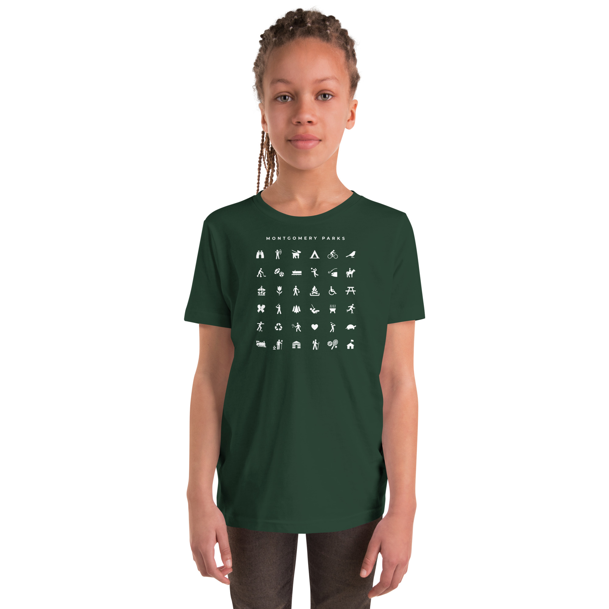 Montgomery Parks' 2026 Icons - Youth Short Sleeve T-Shirt - Image 3