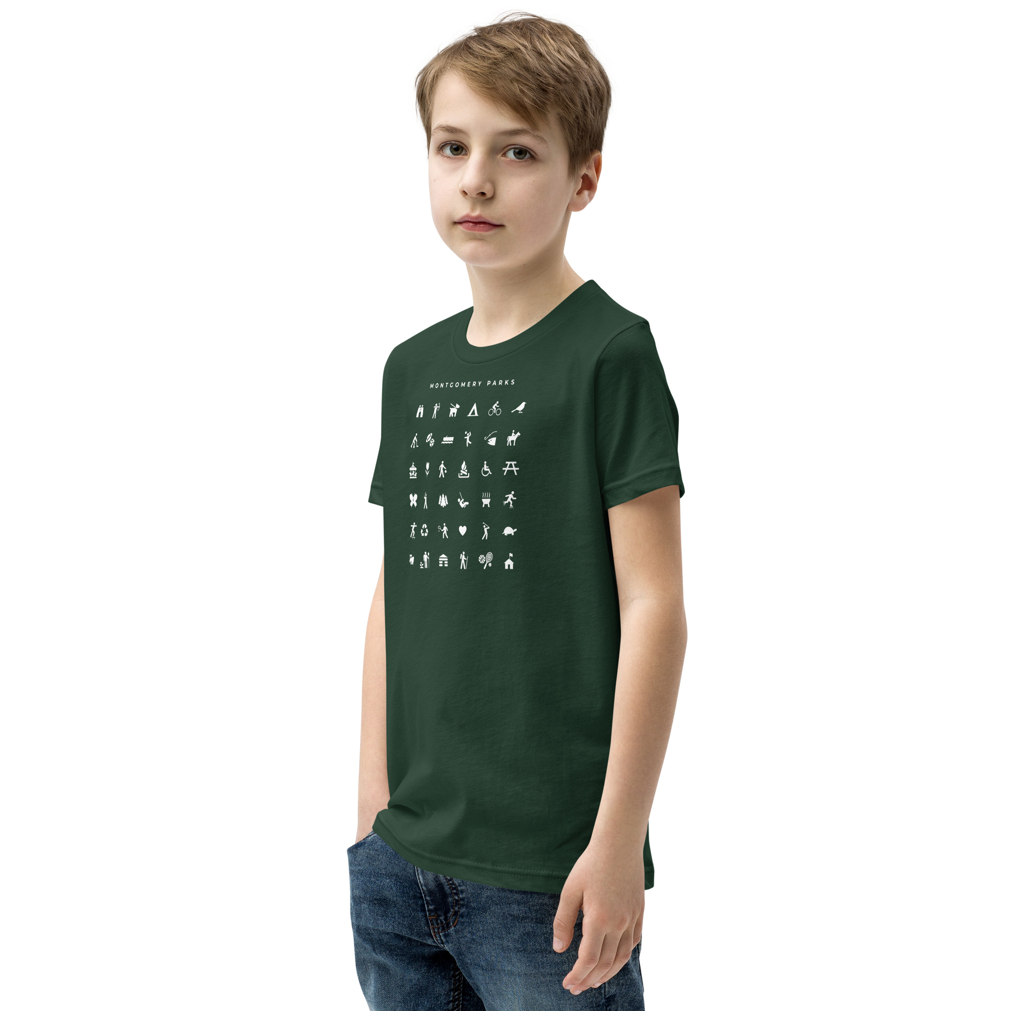 Montgomery Parks' 2026 Icons - Youth Short Sleeve T-Shirt - Image 4